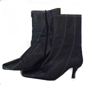 Hush Puppies waterproof Black leather Women's Boots